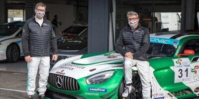 Bernd Schneider und Bernd Mayländer mit Innovations-GT3 bei DTM-Finale